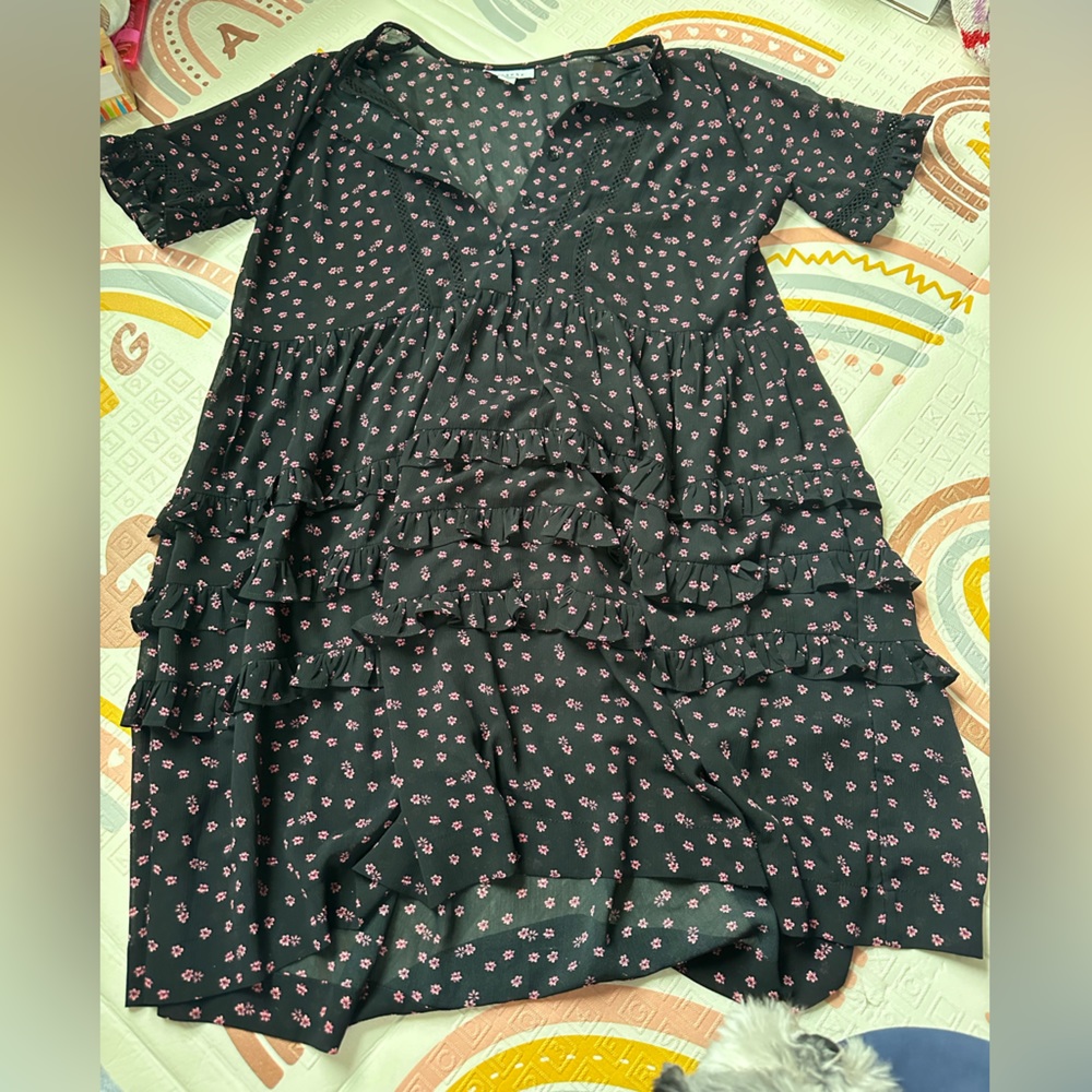 Top shop mini floral dress size 4
